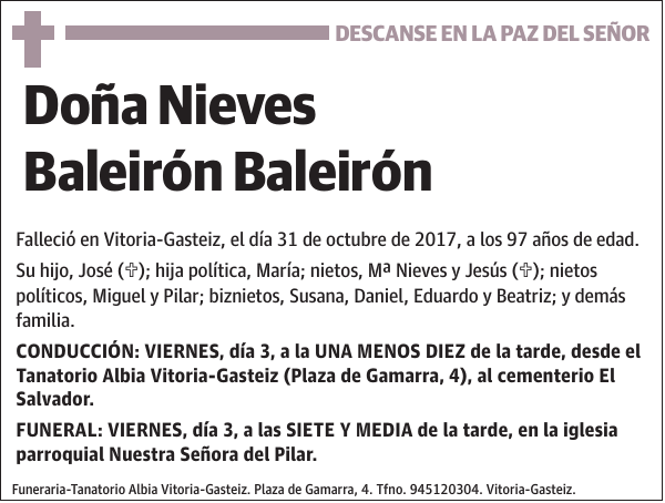 Nieves Baleirón Baleirón