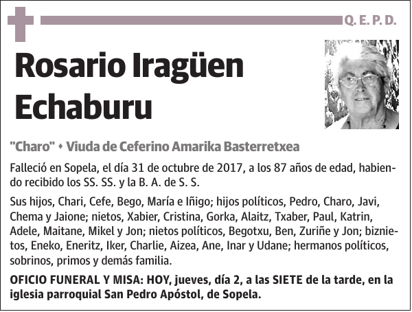 Rosario Iragüen Echaburu