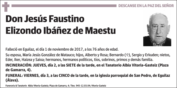 Jesús Faustino Elizondo Ibáñez de Maestu