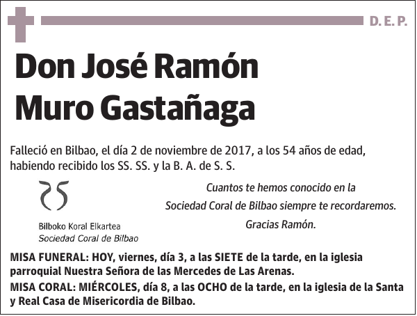 José Ramón Muro Gastañaga