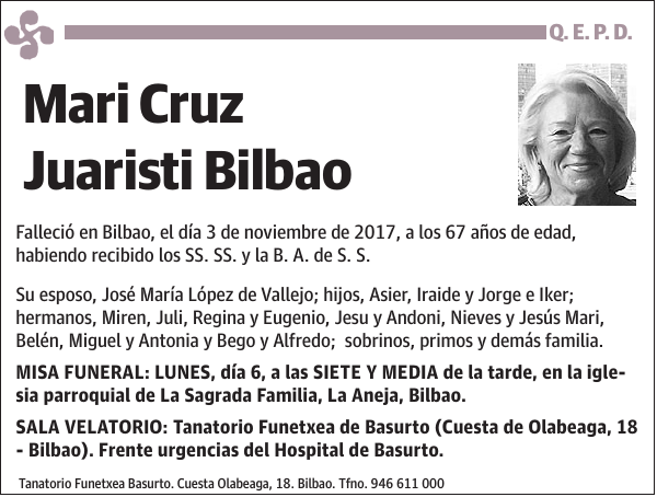 Mari Cruz Juaristi Bilbao