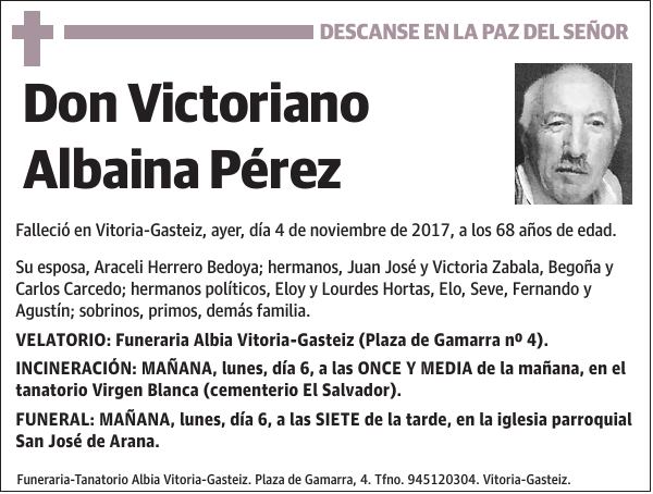 Victoriano Albaina Pérez