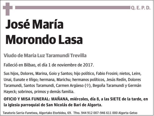 José María Morondo Lasa