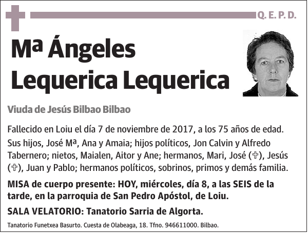 Mª Ángeles Lequerica Lequerica
