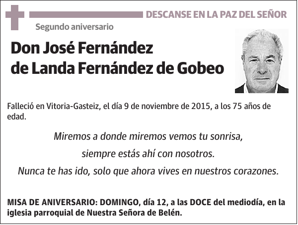 José Fernández de Landa Fernández de Gobeo