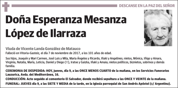 Esperanza Mesanza López de Ilarraza