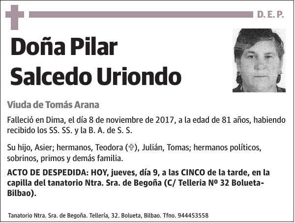 Pilar Salcedo Uriondo