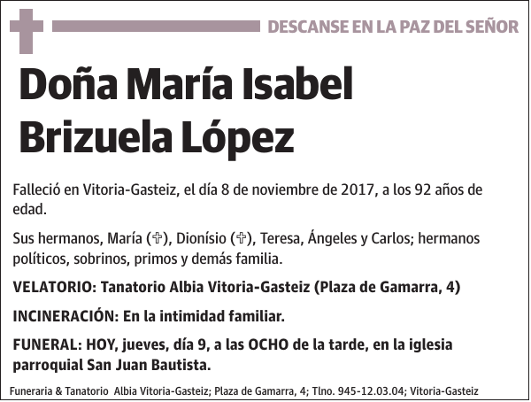 María Isabel Brizuela López