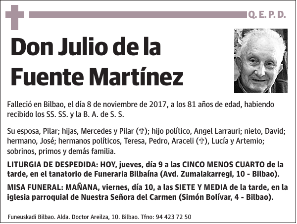 Julio de la Fuente Martínez