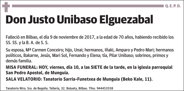 Justo Unibaso Elguezabal