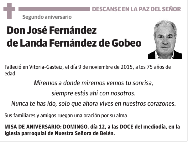 José Fernández de Landa Fernández de Gobeo