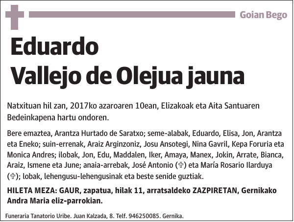 Eduardo Vallejo de Olejua