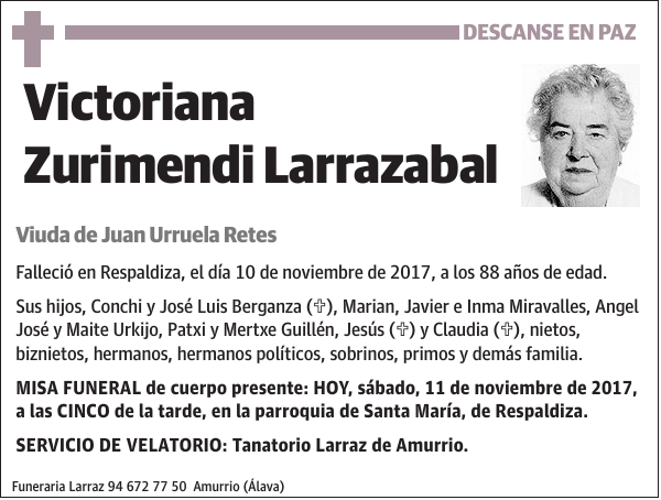 Victoriana Zurimendi Larrazabal