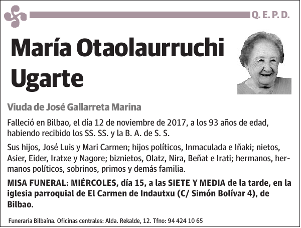 María Otaolaurruchi Ugarte