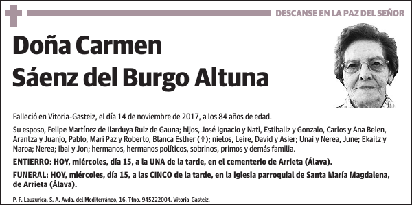 Carmen Sáenz del Burgo Altuna