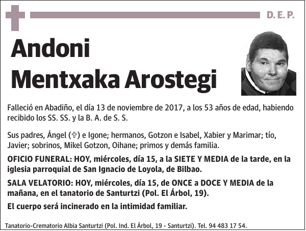 Andoni Mentxaka Arostegi