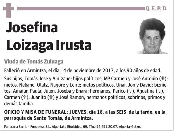 Josefina Loizaga Irusta