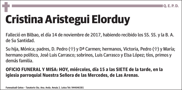 Cristina Aristegui Elorduy