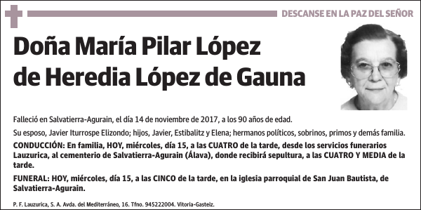 María Pilar López de Heredia López de Gauna