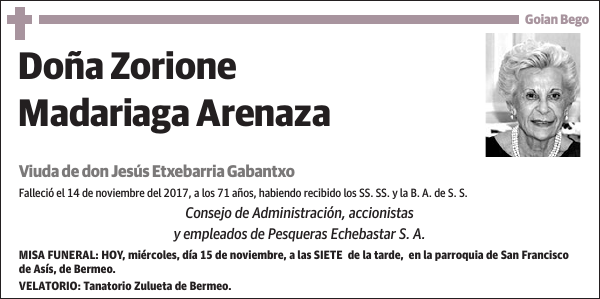 Zorione Madariaga Arenaza