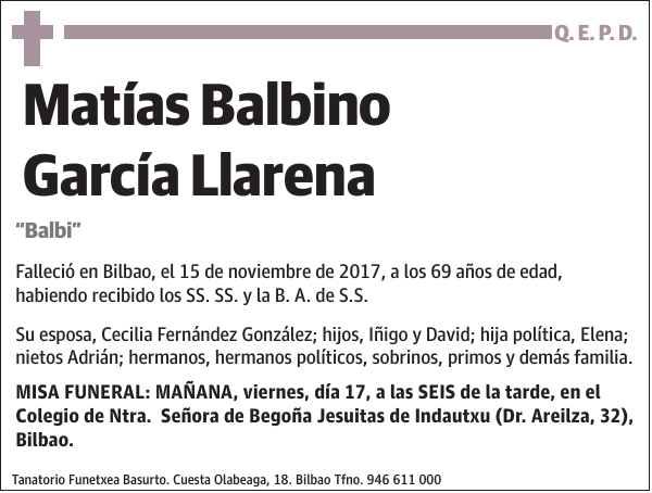 Matías Balbino García Llarena