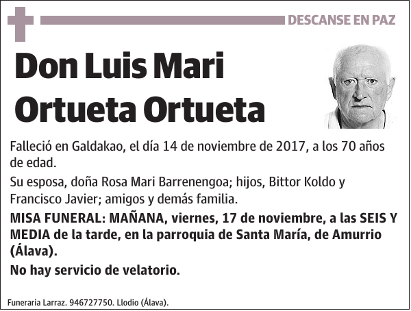 Luis Mari Ortueta Ortueta