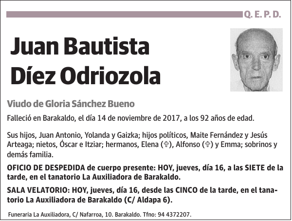 Juan Bautista Díez Odriozola