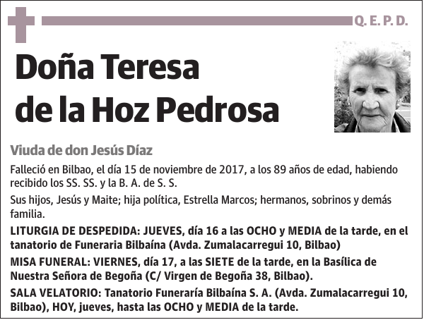 Teresa de la Hoz Pedrosa