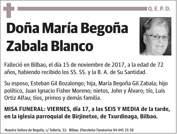 María Begoña Zabala Blanco