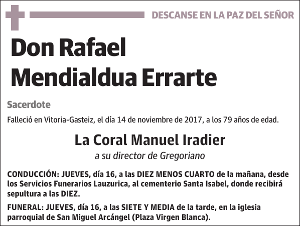 Rafael Mendialdua Errart