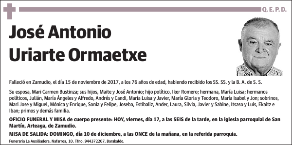 José Antonio Uriarte Ormaetxe