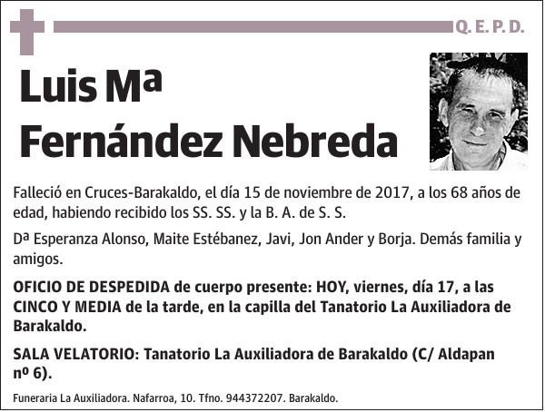 Luis Mª Fernández Nebreda