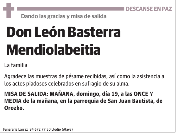 León Basterra Mendiolabeitia