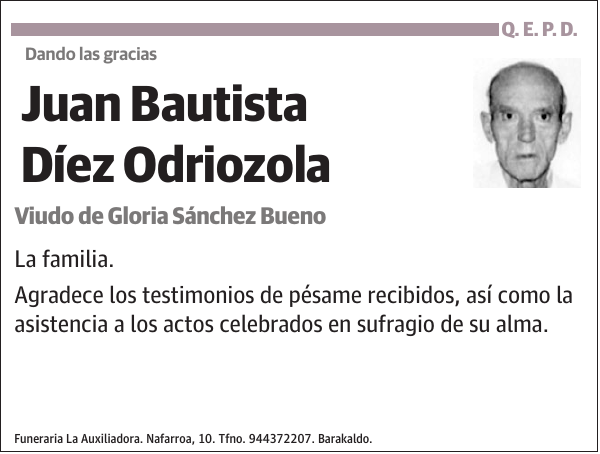 Juan Bautista Díez Odriozola