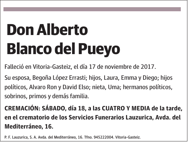 Alberto Blanco del Pueyo