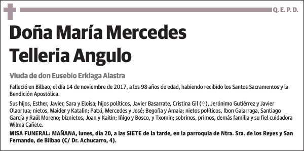 María Mercedes Telleria Angulo