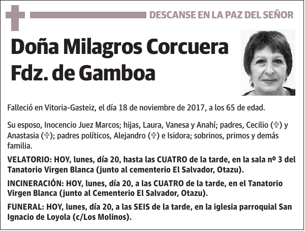 Milagros Corcuera Fdz. de Gamboa