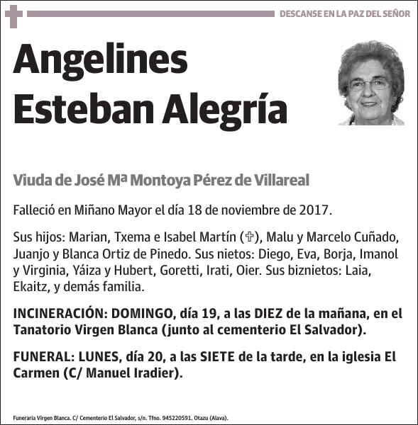 Angelines Esteban Alegría