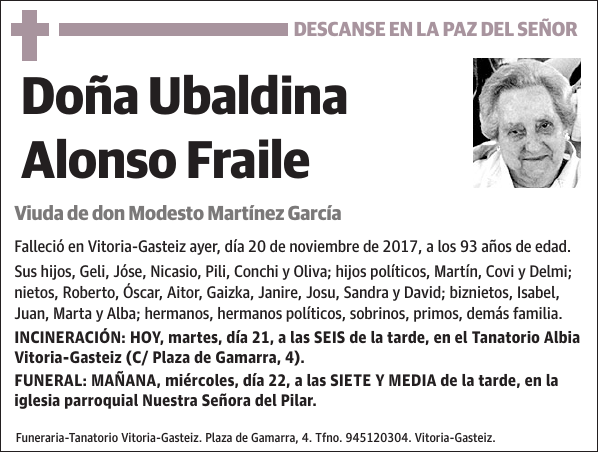 Ubaldina Alonso Fraile