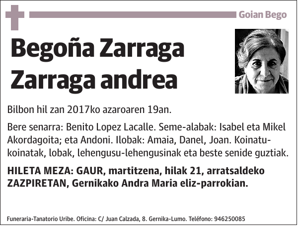 Begoña Zarraga Zarraga