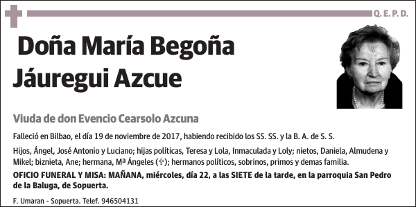 María Begoña Jáuregui Azcue