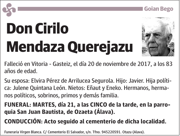 Cirilo Mendaza Querejazu