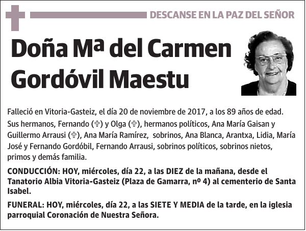 Mª del Carmen Gordóvil Maestu