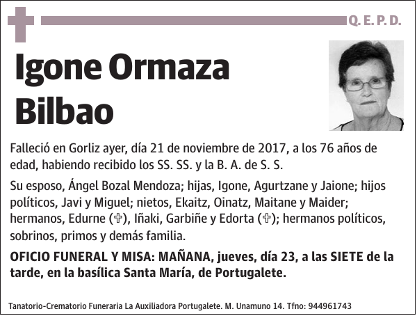 Igone Ormaza Bilbao