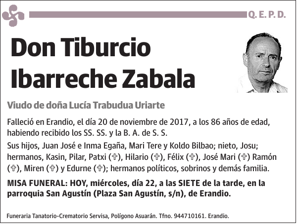 Tiburcio Ibarreche Zabala