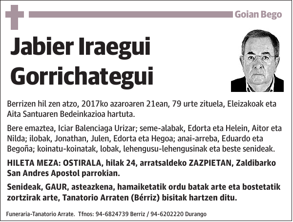 Jabier Iraegui Gorrichategui