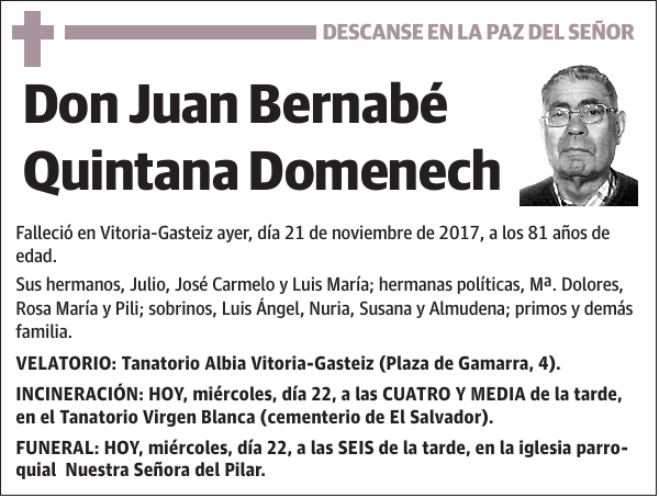 Juan Bernabé Quintana Domenech