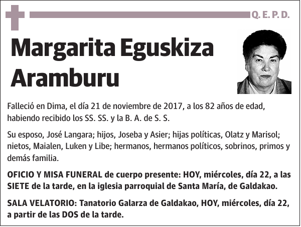 Margarita Eguskiza Aramburu