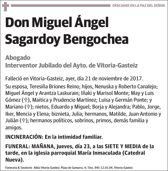 Miguel Ángel Sagardoy Bengochea