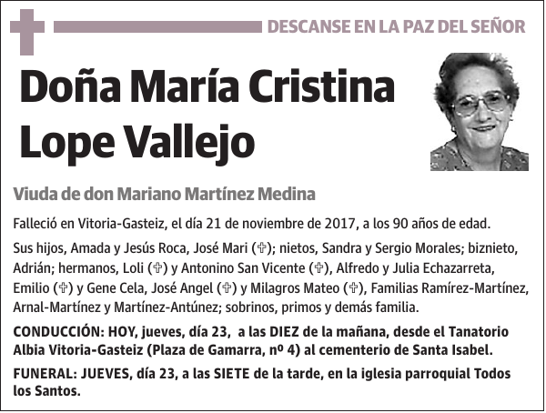 María Cristina Lope Vallejo